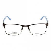 Full Rim Metal Rectangle Grey Large Be Bright BBHM06 Eyeglasses