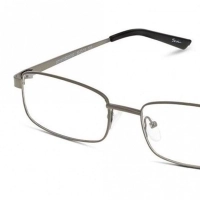 Full Rim Metal Rectangle Gun Metal Large Seen SNCM09 Eyeglasses