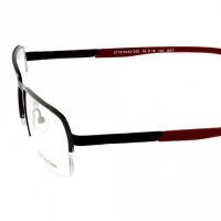 Half Rim Metal Rectangle Black Small In Style ISHM39  Eyeglasses