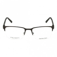 Half Rim Metal Rectangle Grey Small Miki Ninn MNHM18 Eyeglasses