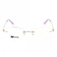 Rimless Monel Round Pink Medium 5th Avenue FAHF16 Eyeglasses