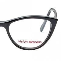 Cat Eye Black Acetate Medium Vision Express 61293 Kids Eyeglasses