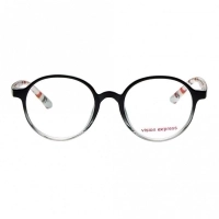 Round Black Polycarbonate Medium Vision Express 61295 Kids Eyeglasses