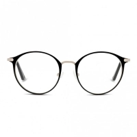 Full Rim Stainless steel Round Black Small In Style ISHF13 Eyeglasses