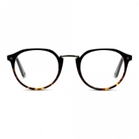 Full Rim Acetate Round Black Medium In Style ISHM16 Eyeglasses