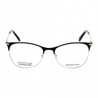 Full Rim Metal Rectangle Black Small In Style ISHF36 Eyeglasses