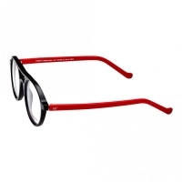Full Rim Acetate Round Black Medium Vision Express 12040 Eyeglasses