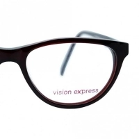 Full Rim Polycarbonate Oval Wine Medium Vision Express 49070 Eyeglasses