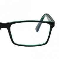 Full Rim Polycarbonate Rectangle Black Medium Vision Express 29469 Eyeglasses