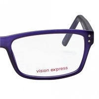 Full Rim Polycarbonate Rectangle Clear Crystal Large Vision Express 29470 Eyeglasses