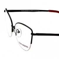 Half Rim Metal Cat Eye Black Medium Vision Express 49083 Eyeglasses