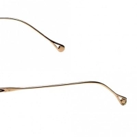 Rimless Metal Rectangle Gold Medium Vision Express 12043 Eyeglasses