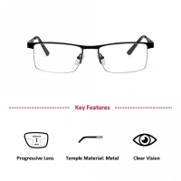 Half Rim Metal Square Black Medium Vision Express 29479 Eyeglasses