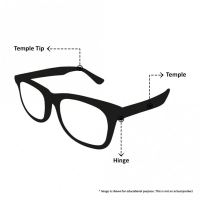 Half Rim Metal Square Black Medium Vision Express 29479 Eyeglasses