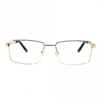 Full Rim Metal Rectangle Gold Medium Vision Express 12046 Eyeglasses