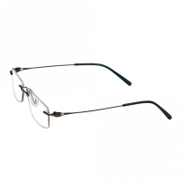 Rimless Metal Rectangle Gun Metal Medium Vision Express 12048 Eyeglasses