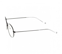 Full Rim Stainless Steel Oval Black Medium In Style ISJM03 Eyeglasses