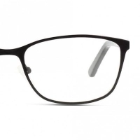 Full Rim Titanium Almond Black Medium 5th Avenue FAFF11 Eyeglasses