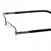Half Rim Monel Rectangle Grey Large DbyD DBJM07 Eyeglasses