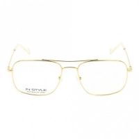 Full Rim Monel Rectangle Gold Medium In Style ISJM08 Eyeglasses