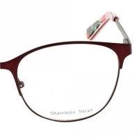 Full Rim Metal Round Red Small Miki Ninn MNJF08 Eyeglasses