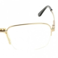 Half Rim Monel Rectangle Gold Large DbyD DBAM13 Eyeglasses