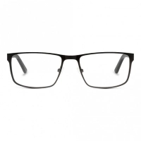 Full Rim Stainless Steel Rectangle Grey Large 5th Avenue FAHM10 Eyeglasses