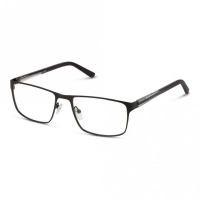 Full Rim Stainless Steel Rectangle Grey Large 5th Avenue FAHM10 Eyeglasses