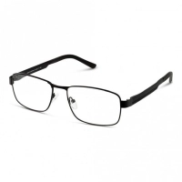 Full Rim Monel Rectangle Black Large 5th Avenue FAHM33 Eyeglasses