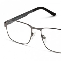 Full Rim Monel Rectangle Grey Large 5th Avenue FAHM33 Eyeglasses