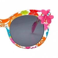 Round Grey Polycarbonate Small Vision Express 51111 Kids Sunglasses