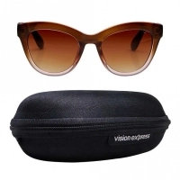 Cat eye Brown Gradient Polycarbonate Full Rim Medium Vision Express 41320 Sunglasses