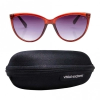Cat eye Grey Polycarbonate Full Rim Medium Vision Express 41322 Sunglasses
