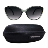 Cat eye Grey Gradient Polycarbonate Full Rim Medium Vision Express 41323 Sunglasses