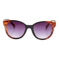 Round Grey Gradient Polycarbonate Full Rim Medium Vision Express 41331 Sunglasses