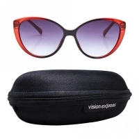 Cat eye Grey Gradient Polycarbonate Full Rim Medium Vision Express 41332 Sunglasses