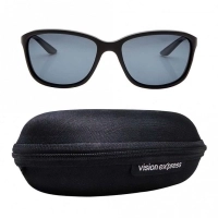 Wrap Polarised Lens Grey Solid Full Rim Medium Vision Express 21688P Sunglasses