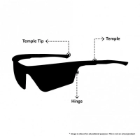 Wrap Polarised Lens Grey Solid Full Rim Medium Vision Express 21688P Sunglasses