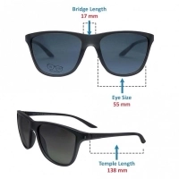 Rectangle Mirror Polycarbonate Full Rim Medium Vision Express 21689 Sunglasses