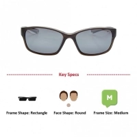Rectangle Mirror Polycarbonate Full Rim Medium Vision Express 21690 Sunglasses