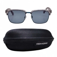 Rectangle Grey Polycarbonate Full Rim Medium Vision Express 21700 Sunglasses