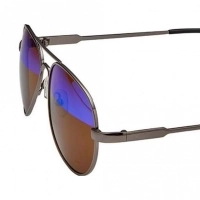 Aviator Blue Mirror Metal Full Rim Medium Vision Express 12060 Sunglasses