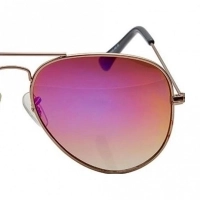 Aviator Mirror Nickel Silver  Full Rim Medium Vision Express 12061 Sunglasses