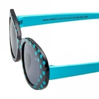 Round Grey Polycarbonate Small Vision Express 51114 Kids Sunglasses