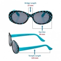 Round Grey Polycarbonate Small Vision Express 51114 Kids Sunglasses