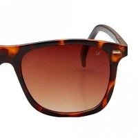 Rectangle Brown Polycarbonate Full Rim Medium Vision Express 72052 Sunglasses