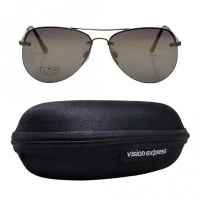 Aviator Gold Metal Full Rim Medium Vision Express 12065 Sunglasses