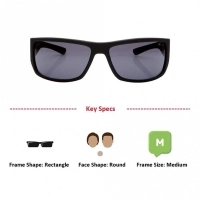 Rectangle Grey Polycarbonate Full Rim Medium Vision Express 81133 Sunglasses