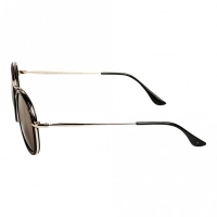 Round Gold Stainless Steel Full Rim Small Vision Express 21707 Sunglasses
