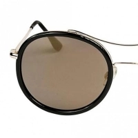 Round Gold Stainless Steel Full Rim Small Vision Express 21707 Sunglasses